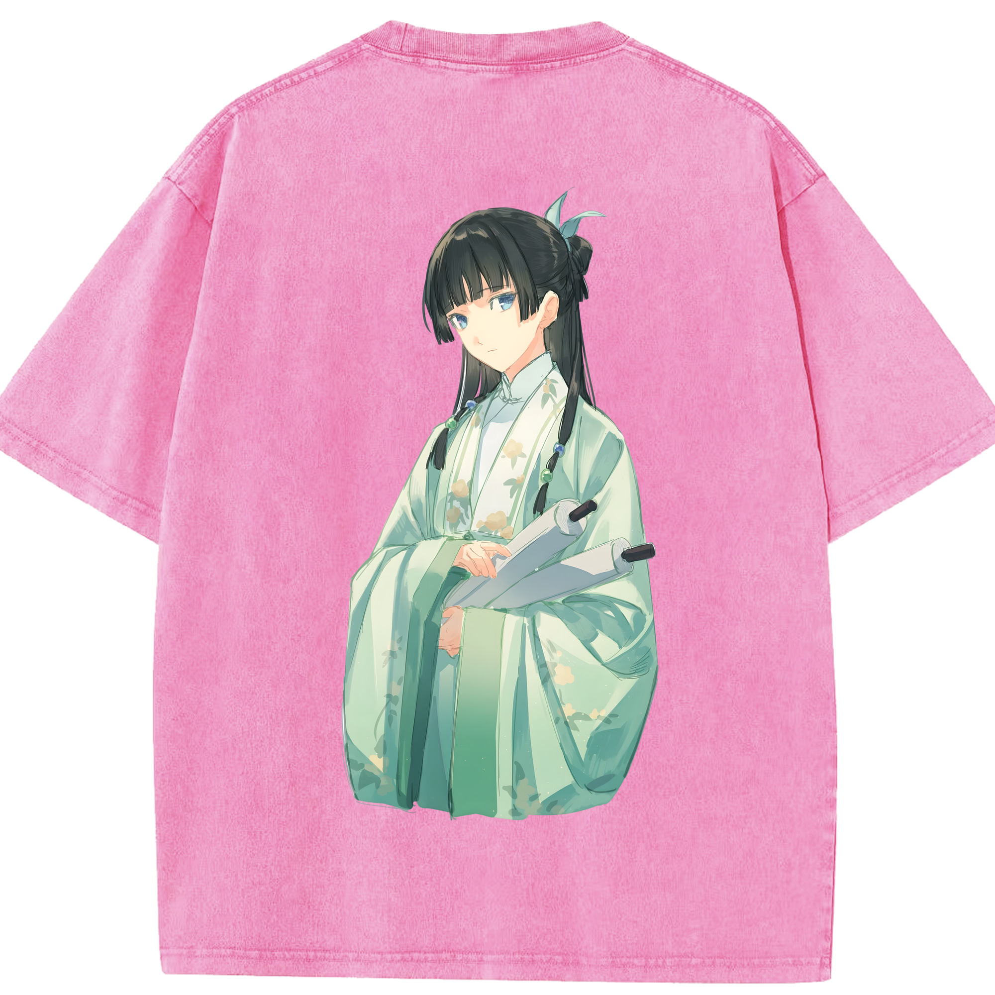 （画像用） 薬屋のひとりごと The Apothecary Diaries 綿100% ヴィンテージ風 半袖Tシャツ（背面プリント）